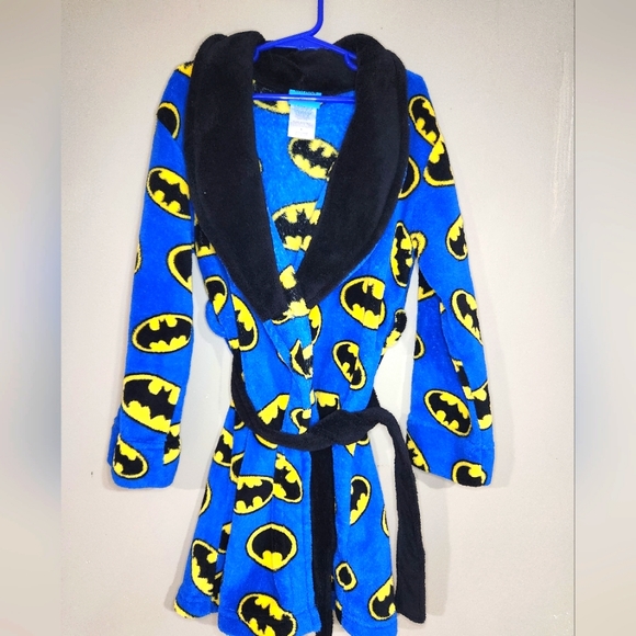Batman Other - Batman sleeping pajama robe size 6 blue and black